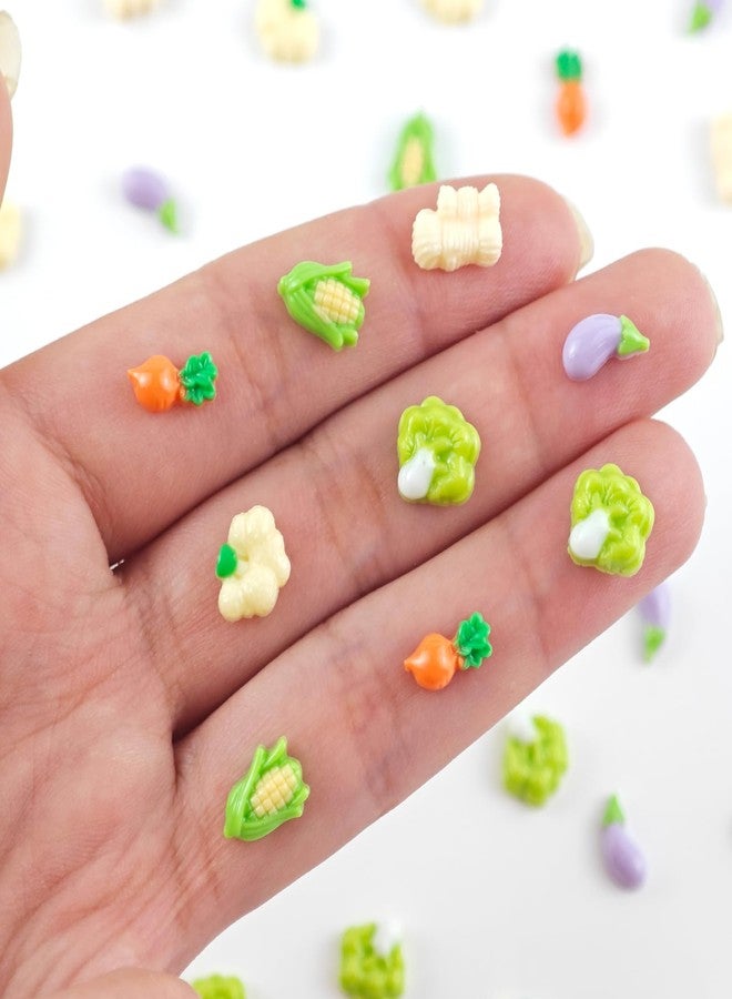 HOMICO 200 Pieces Tiny Vegetable for Dollhouse Miniatures Resin Food for Crafts Mini Vegetable Decor for Dollhouse Mini Kitchen Fairy Garden Micro Landscaping Decoration - Image 2